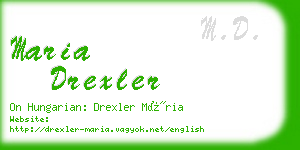 maria drexler business card